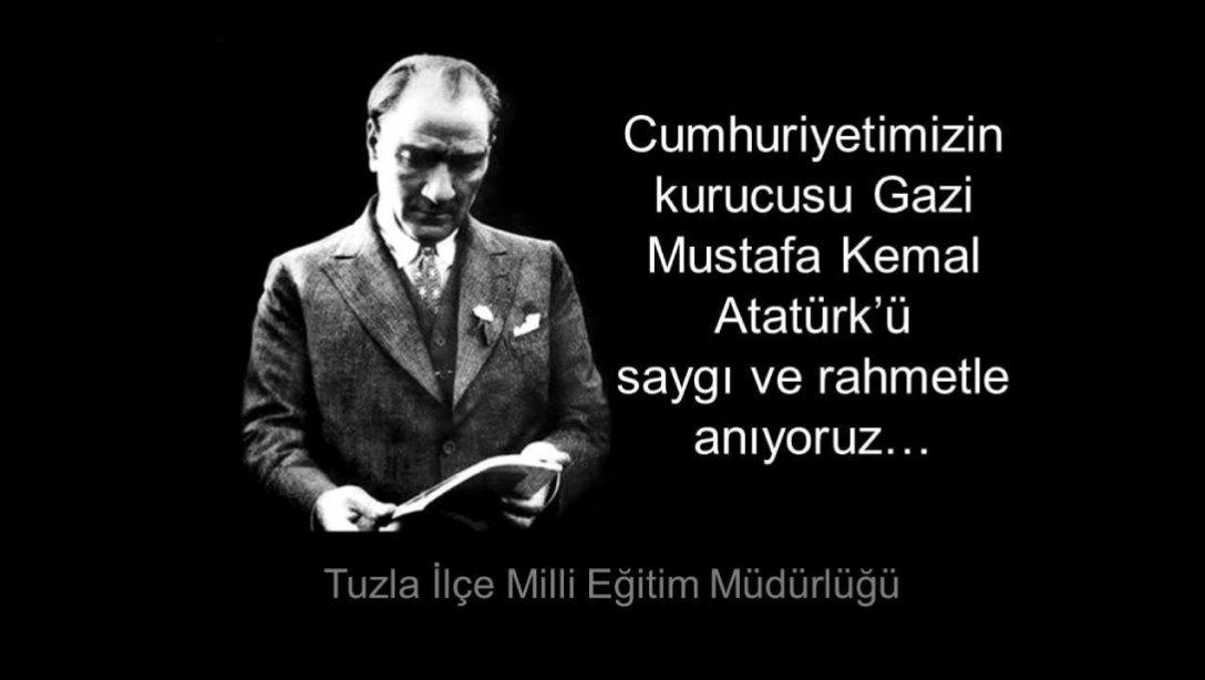 Gazi Mustafa Kemal Atatürk´ün ölümünün 80. yıl dönümünde tören alanında çelenk sunma törenini gerçekleştirdik.