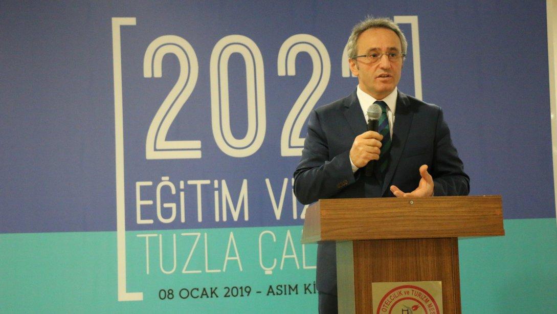Müdürlüğümüz tarafından organize edilen 2023 Eğitim Vizyonu Tuzla Çalıştayı 8 Ocak 2019 Salı Günü Asım Kibar Mesleki Teknik Anadolu Lisesi´nde gerçekleştirildi.