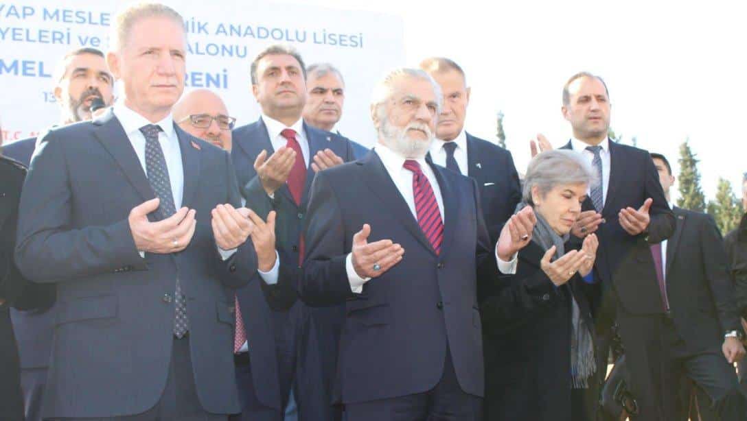Ahmet Fikret Evyap Mesleki ve Teknik Anadolu Lisesi'nin temeli atıldı.