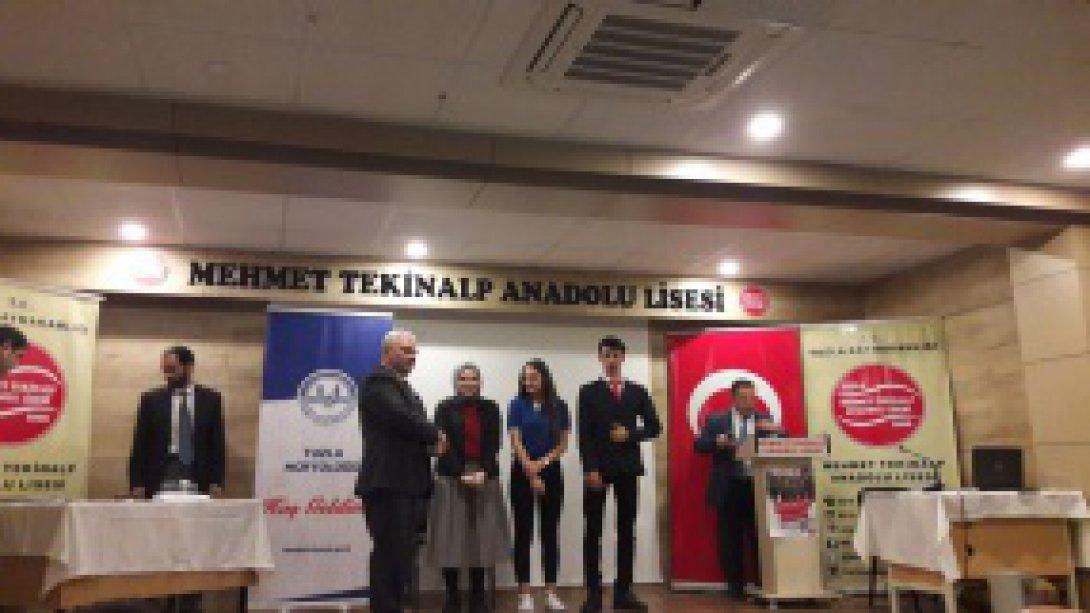Halil Türkkan Anadolu İmam Hatip Lisesi Şiir Yarışmasında İlçe Birincisi 