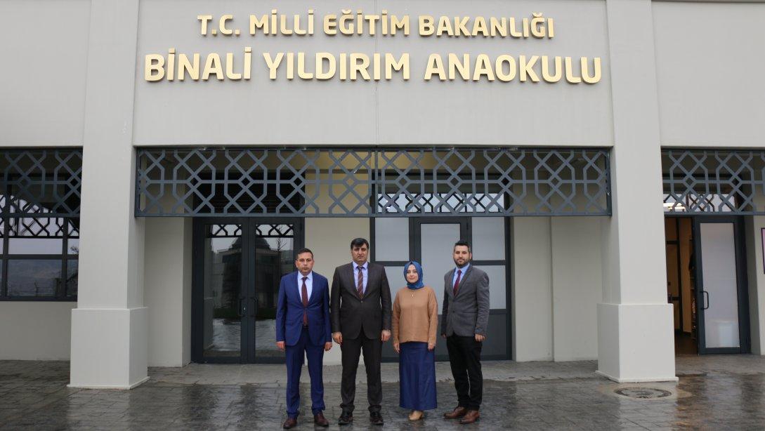 İlçe Milli Eğitim Müdürümüz Sayın Volkan PULLU, okul ziyaretlerine  Binali Yıldırım İlkokulu ve Anaokulu ile başladı. 