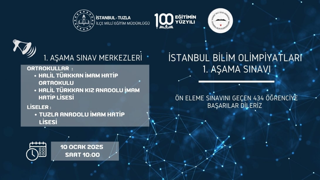İSTANBUL BİLİM OLİMPİYATLARI BAŞLIYOR!